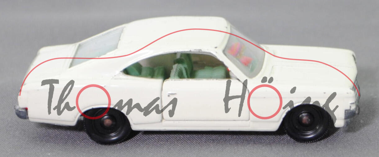 00006 OPEL REKORD Coupé (Modell 1967-1972), perlweiß, innen hell